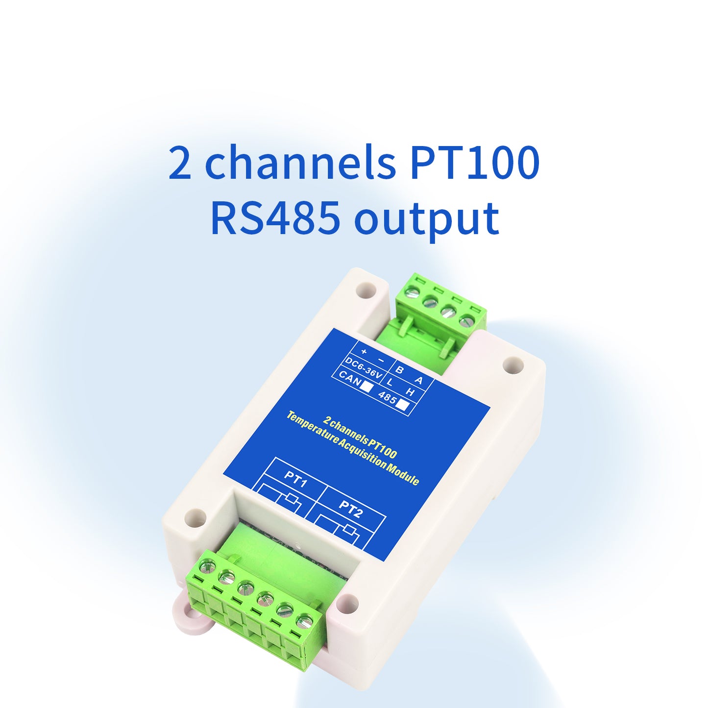 2/4/8/16 channels PT100 K/S/R/B/N/E/J/T type Thermocouple Sensor RS485 Modbus Output Temperature Acquisition Module
