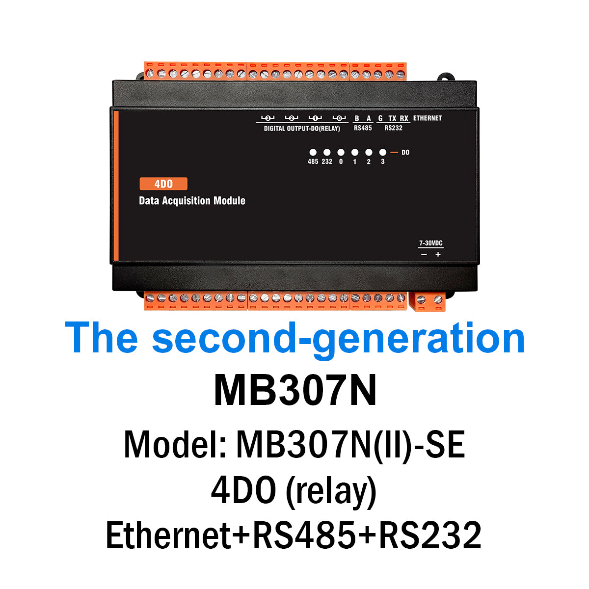 MB(II)-DO Digital Output 5A/250VAC Relay Output Modbus Rtu TCP lo Module