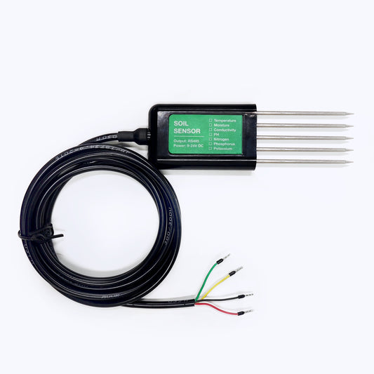 Moisture Temperature Humidity EC Salinity PH NPK 8 in 1 Soil Sensor with RS485 output
