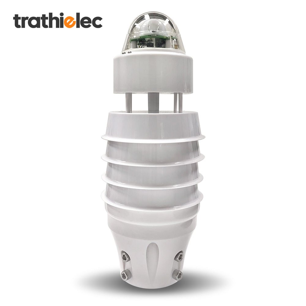 Air Temperature Humidity Noise PM2.5 Pressure Light CO2 Solar Radiation Rainfall Ultrasonic Weather Station with RS485 output