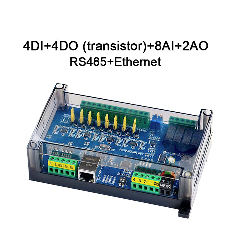 TTE-BK-04040802 4Di 4Do 8Ai 2Ao Digital input and output Analog Input and Output RS485 RS232 Ethernet Modbus Rtu Io Module
