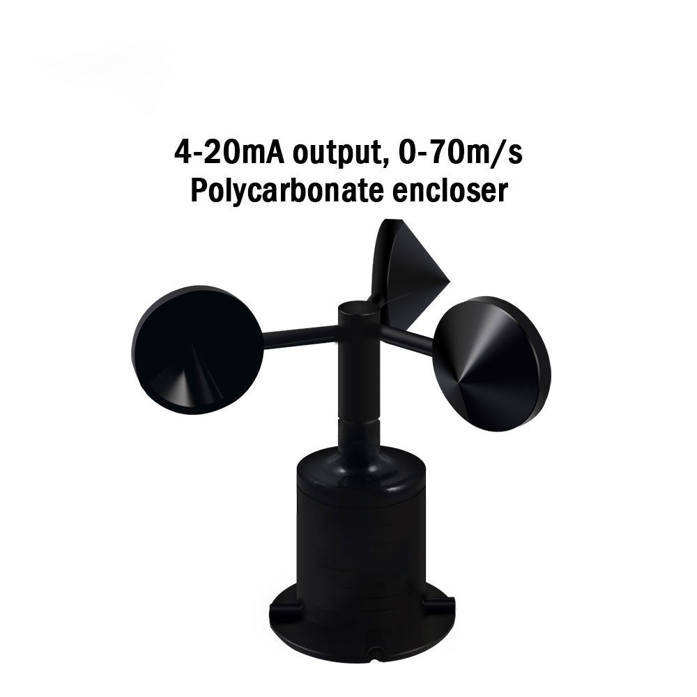 0-70m/s Polycarbonate Body Wind Speed Sensor 4-20MA 0-5V 0-10V RS485 Pulse Output Wind Speed Transmitter Anemometer