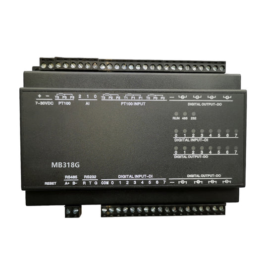 MB318G 4PT+3AI+8DI+8DO PT100 RS485 RS232 Ethernet Modbus Rtu Tcp Io Acquisition Module