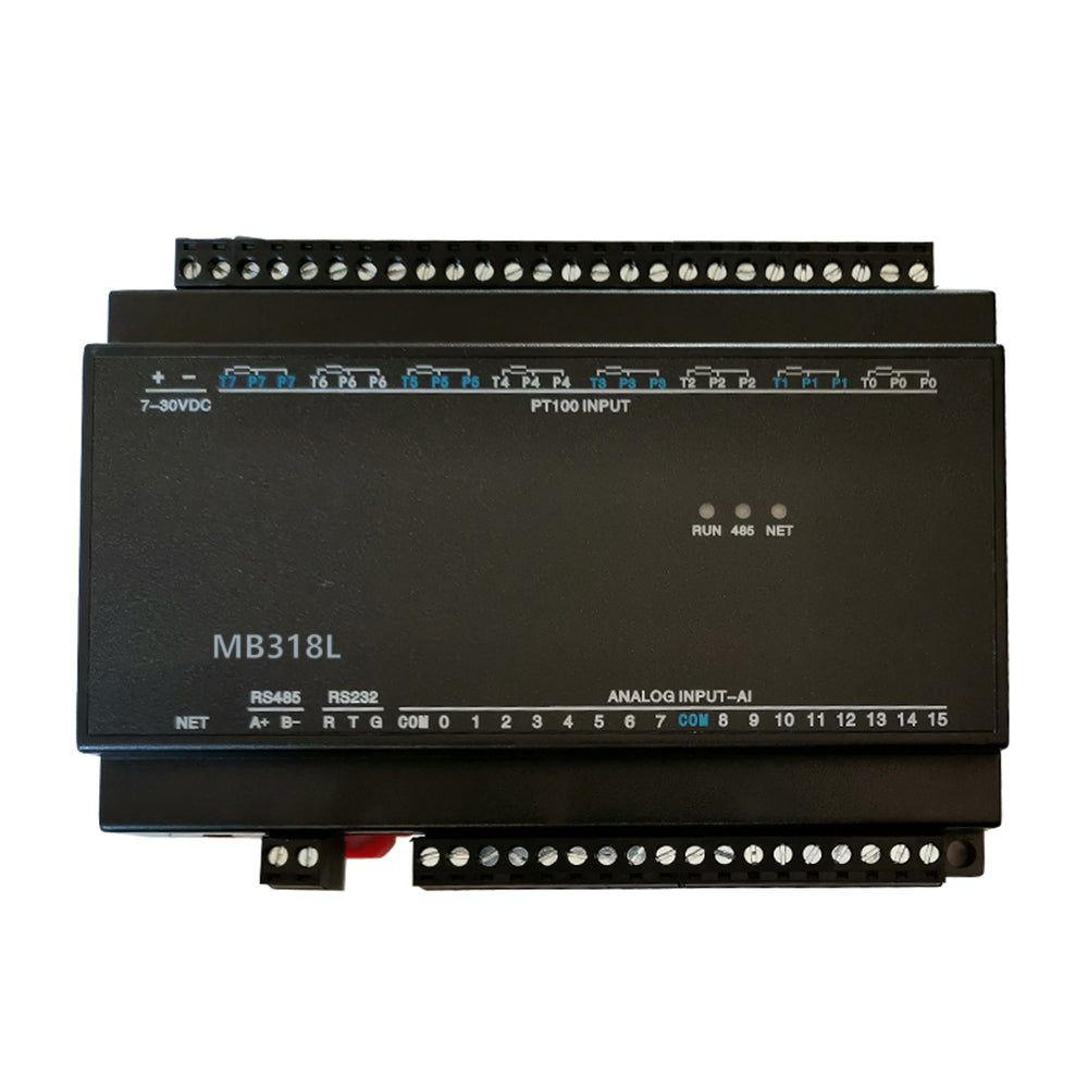 MB318L 8PT+16AI RS485 RS232 Ethernet Modbus Rtu Tcp Io Acquisition Module