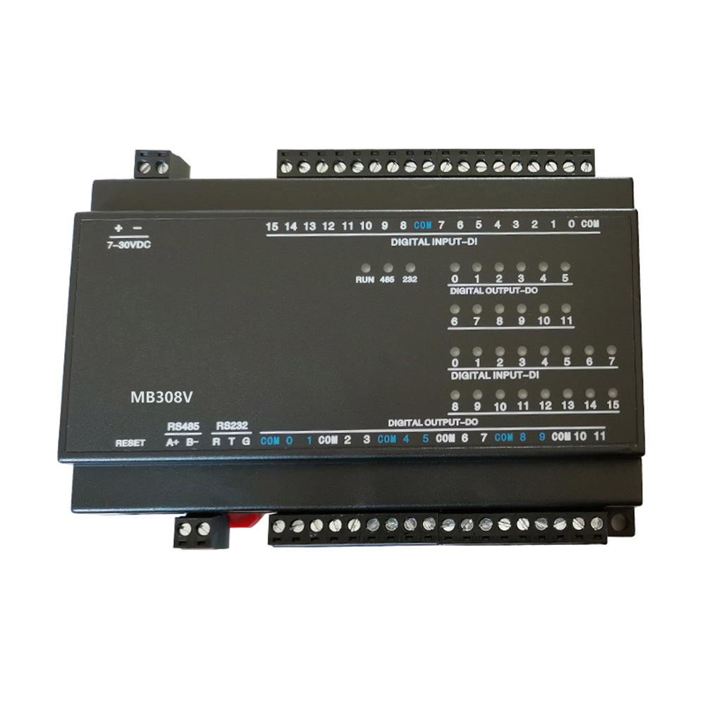 MB308V 8AI+4AO+8DI+12DO RS485 RS232 Ethernet Modbus Rtu Tcp Io Acquisition Module