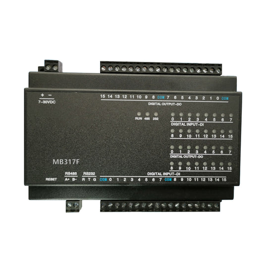 MB317F 16DI+16DO(NPN) RS485 RS232 Ethernet Modbus Rtu Tcp Io Acquisition Module