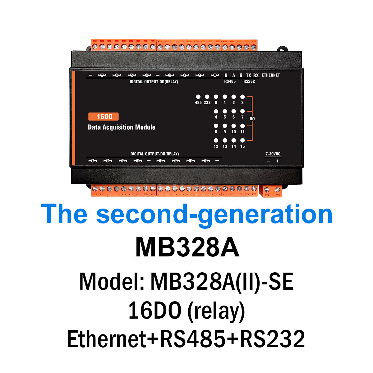 MB(II)-DO Digital Output 5A/250VAC Relay Output Modbus Rtu TCP lo Module