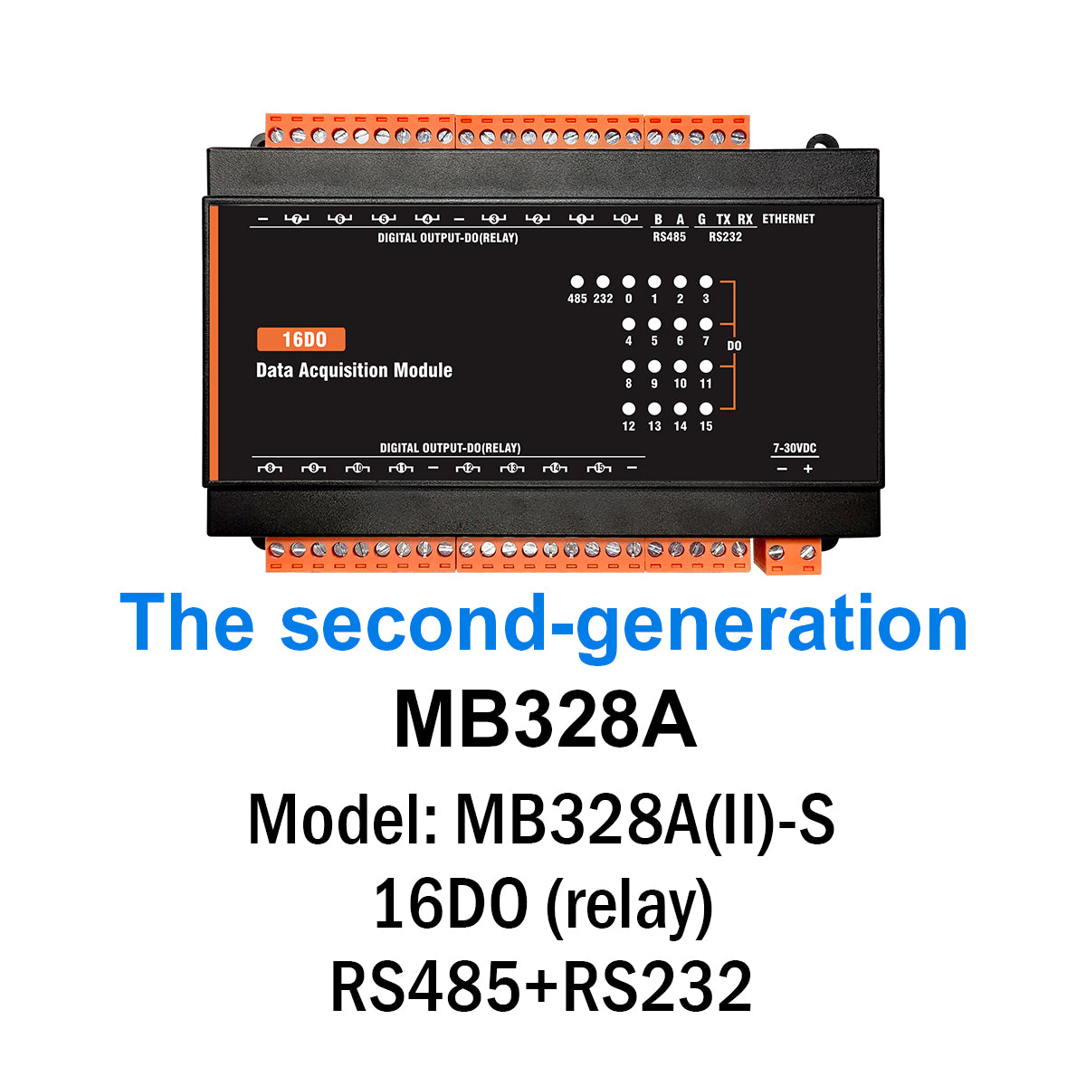 MB(II)-DO Digital Output 5A/250VAC Relay Output Modbus Rtu TCP lo Module