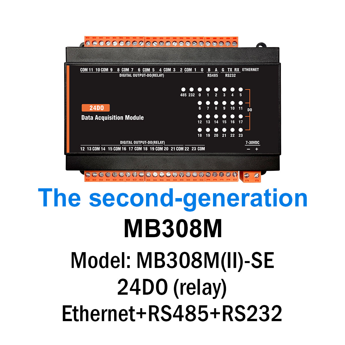 MB(II)-DO Digital Output 5A/250VAC Relay Output Modbus Rtu TCP lo Module