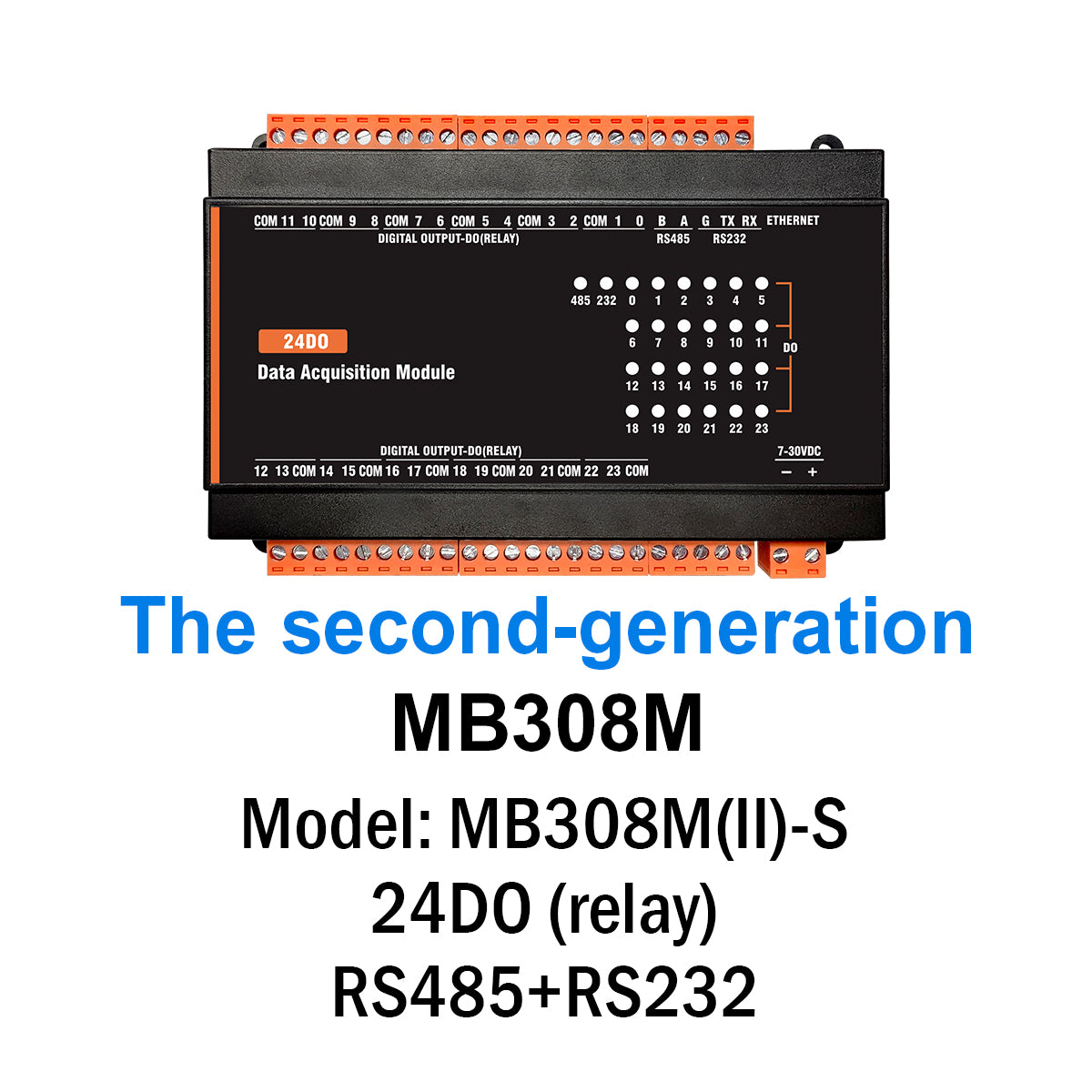 MB(II)-DO Digital Output 5A/250VAC Relay Output Modbus Rtu TCP lo Module