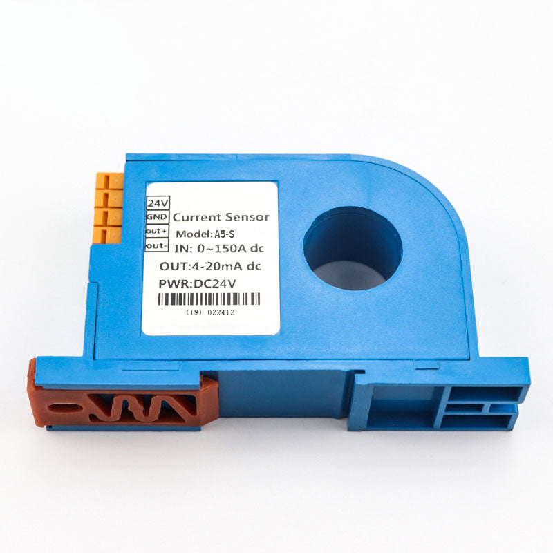 DC 0-200A Input 4-20mA/RS485 output Din type Current Transmitter closed loop Perforated DC ampere signal transducer current
