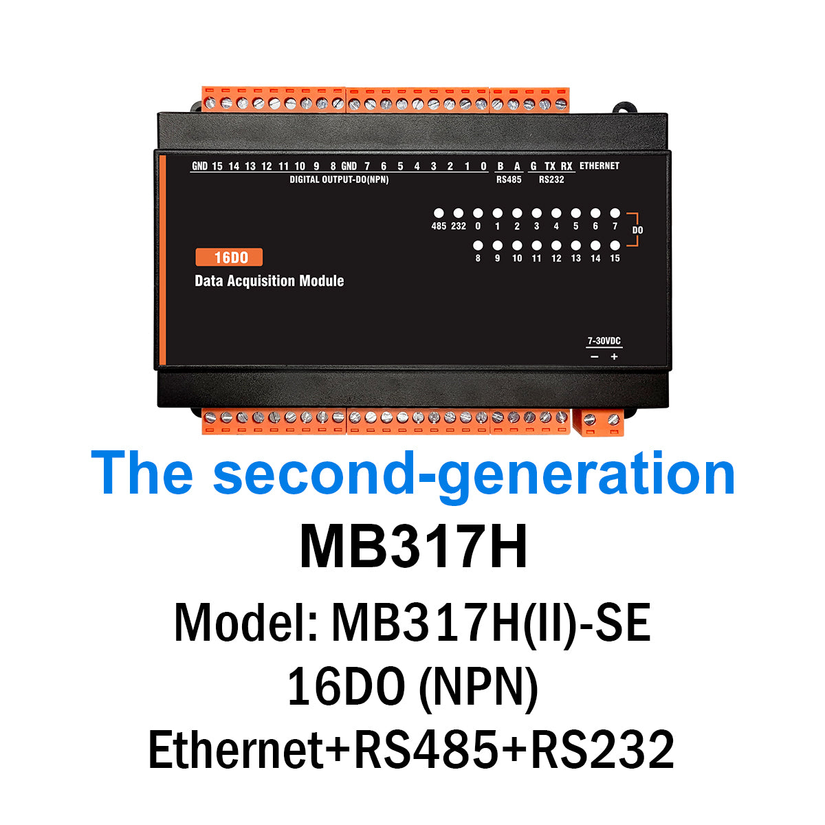 MB(II)-DO Digital Output 5A/250VAC Relay Output Modbus Rtu TCP lo Module