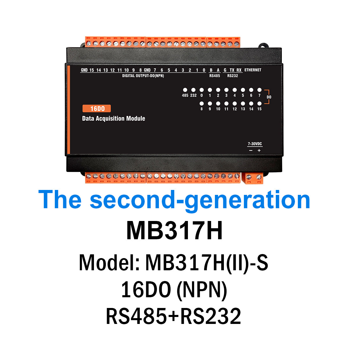 MB(II)-DO Digital Output 5A/250VAC Relay Output Modbus Rtu TCP lo Module