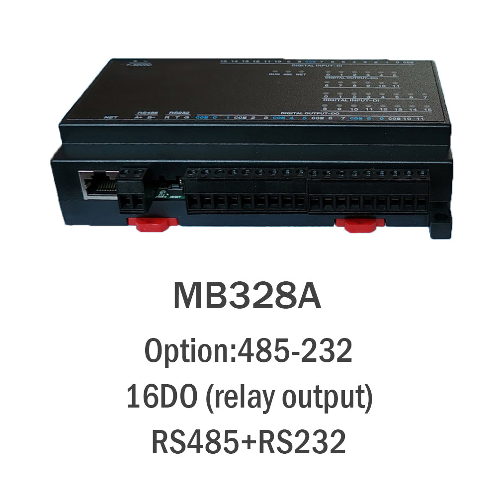 MB328A 16DO 16-Channel Digital Output 5A/30VDC Relay Output Modbus Rtu Io Module