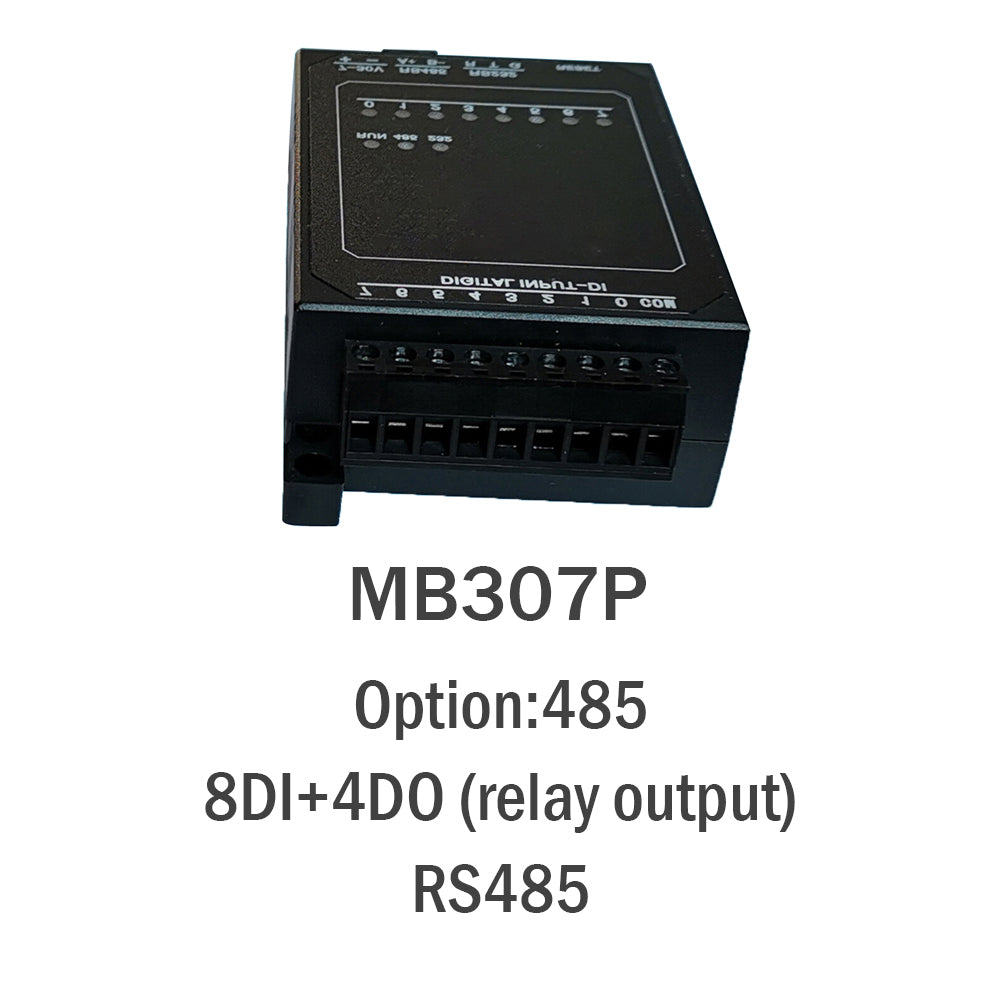 MB307P 8DI+4DO RS485 RS232 Ethernet Modbus Rtu Tcp Io Acquisition Module