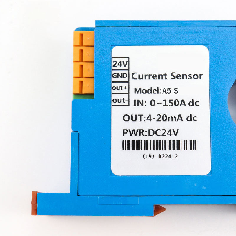 DC 0-200A Input 4-20mA/RS485 output Din type Current Transmitter closed loop Perforated DC ampere signal transducer current