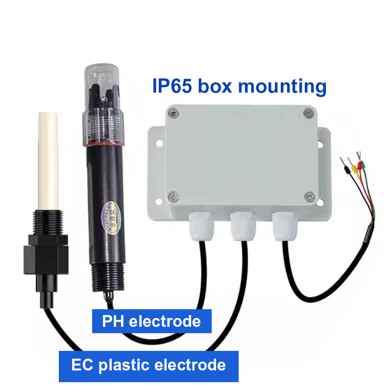 PH EC 2 in 1 Water Quality Detector  RS485 Modbus transmitter Industrial Sewage Monitor for Agricultural Aquaculture