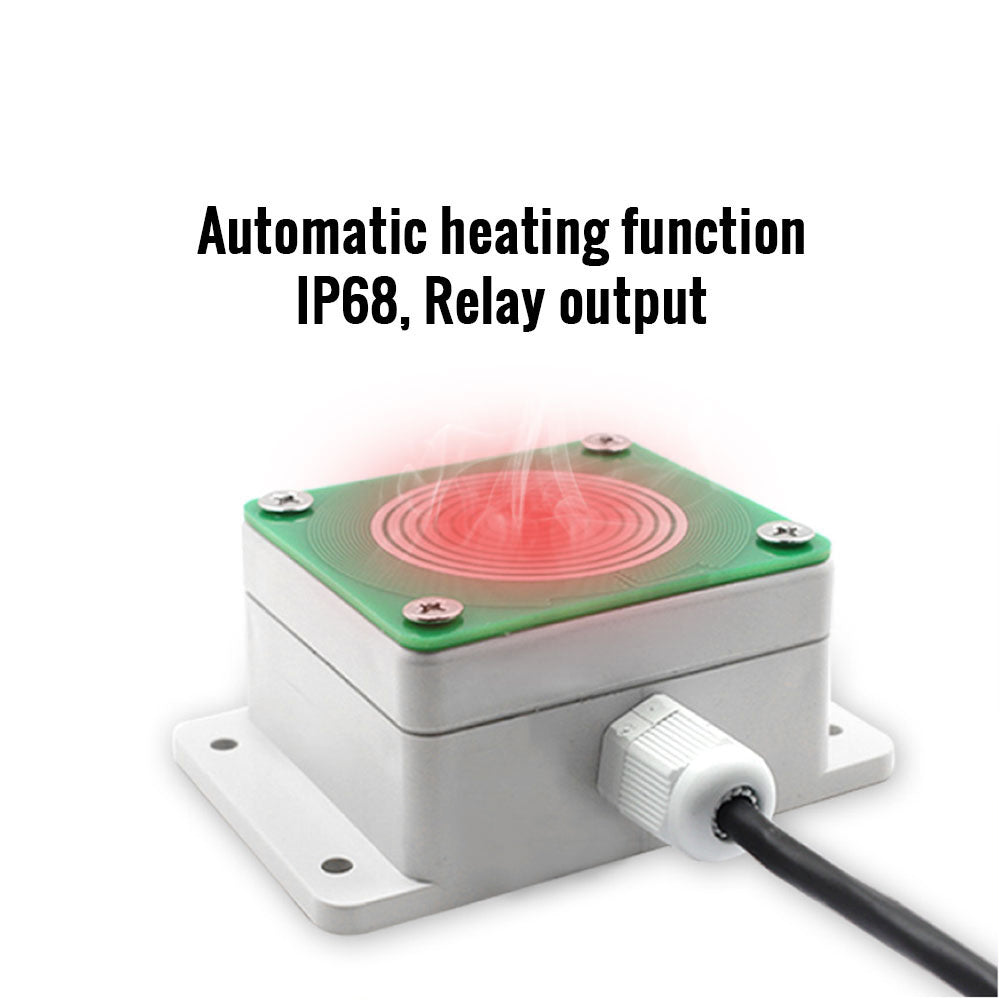 Rain and snow sensor, rain, snow storm detection transmitter, RS485 or relay output with heating function