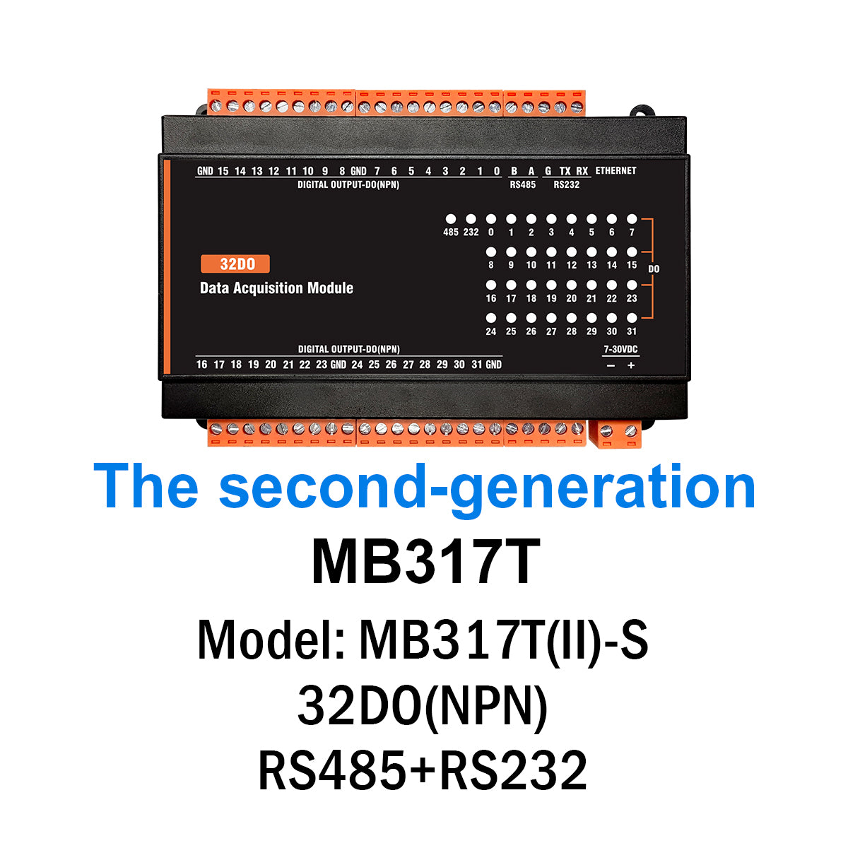 MB(II)-DO Digital Output 5A/250VAC Relay Output Modbus Rtu TCP lo Module