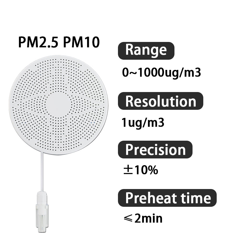 RS485 Modbus Temperature Humidity Pressure Light TVOC PM2.5 PM10 CO2 HCHO O3 O2 H2S CH4 CO NO2 SO2 H2 NH3 Air Quality Sensor