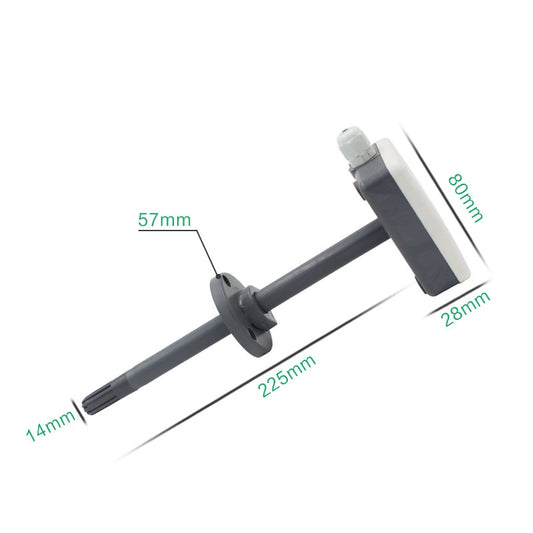 Pipeline Air Duct Type Temperature and Humidity Transmitter with RS485 4-20mA 0-5V 0-10V Output