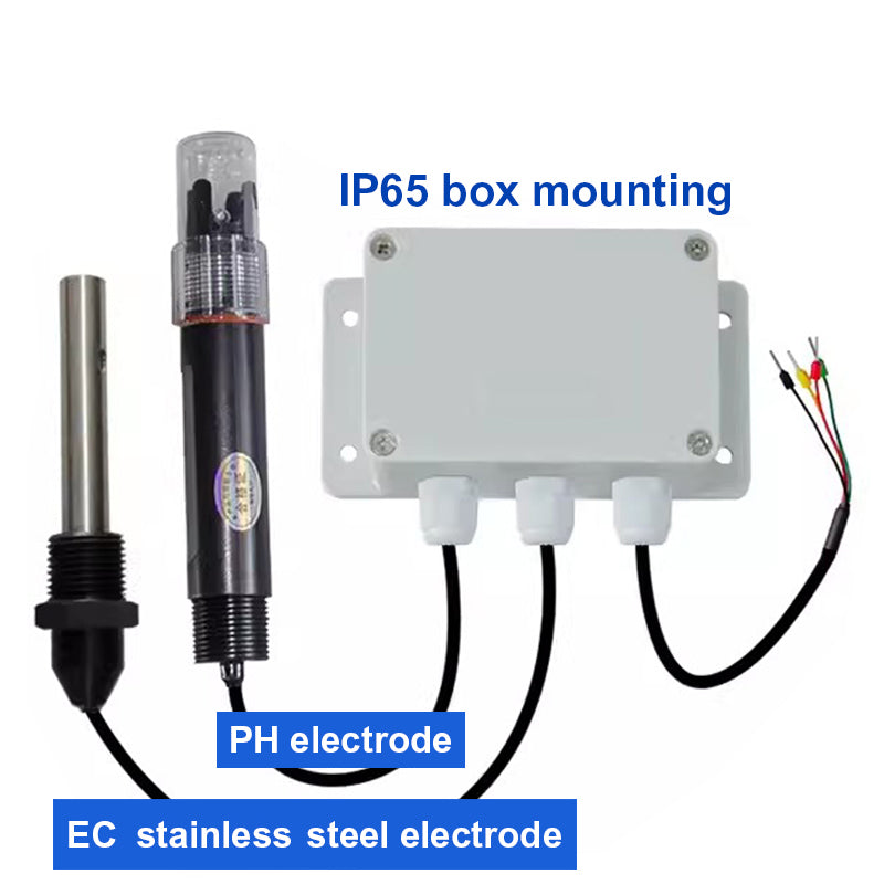 PH EC 2 in 1 Water Quality Detector  RS485 Modbus transmitter Industrial Sewage Monitor for Agricultural Aquaculture