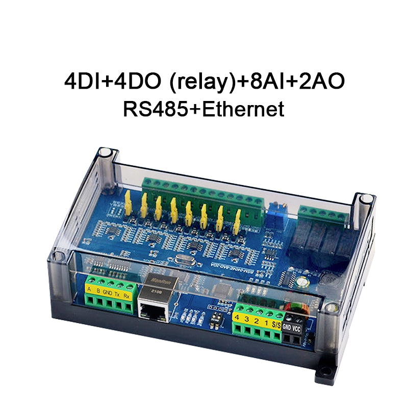 TTE-BK-04040802 4Di 4Do 8Ai 2Ao Digital input and output Analog Input and Output RS485 RS232 Ethernet Modbus Rtu Io Module