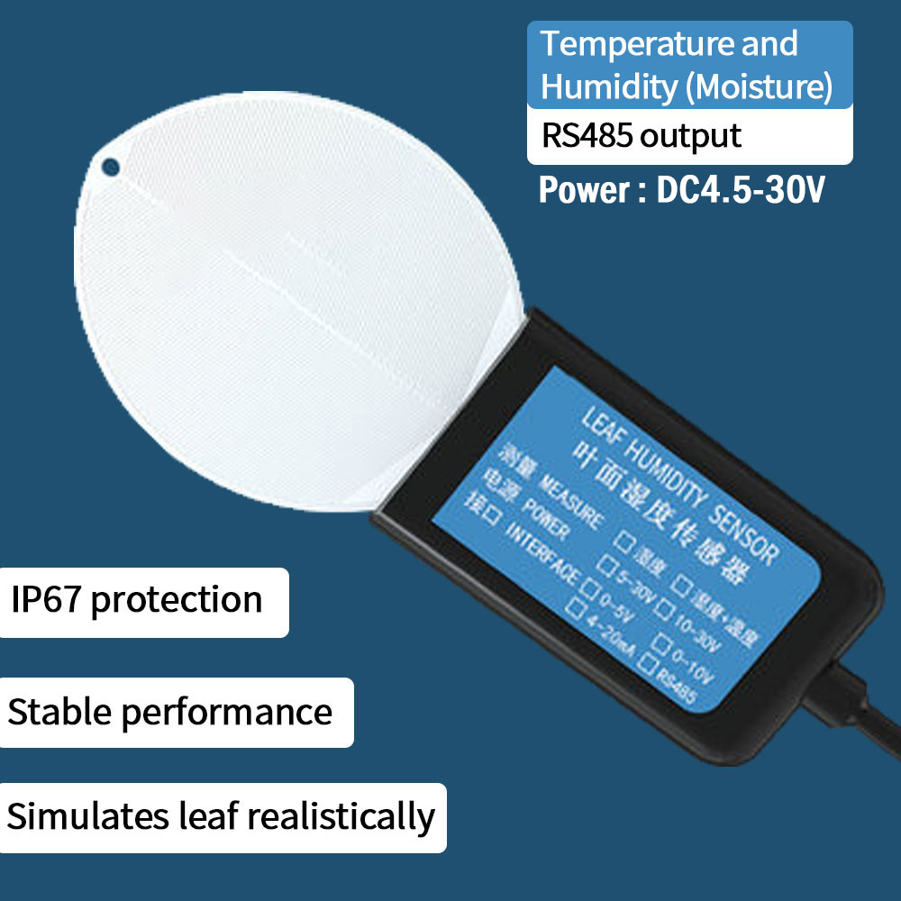Outdoor Leaf Surface Temperature and Humidity Moisture Sensor Transmitter with RS485/4-20mA/0-5V Output