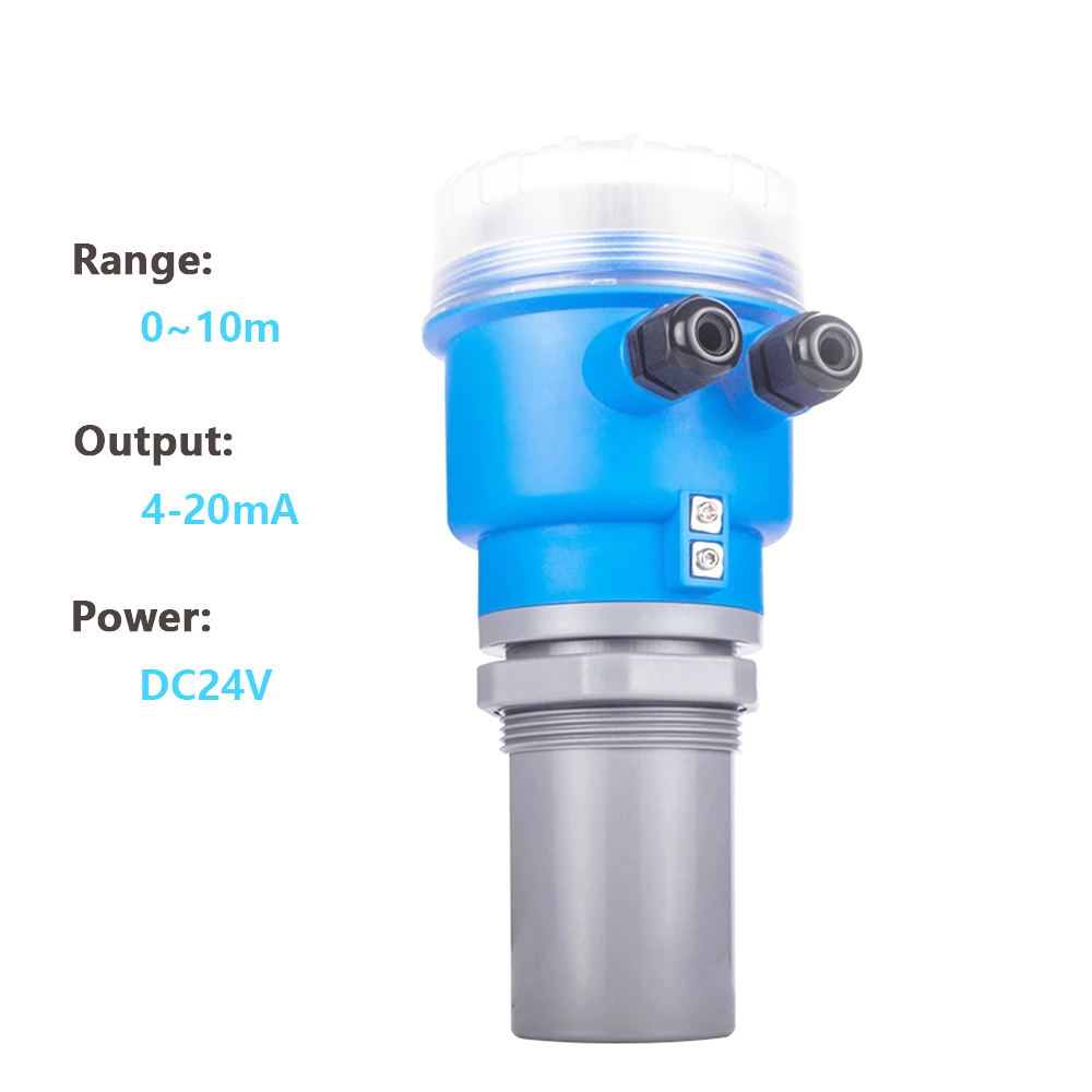 Non-contact ultrasonic transmitter Ultrasonic Level Sensor Liquid Fuel Integrated Smart Level Measurement Indicator 4-20mA RS485