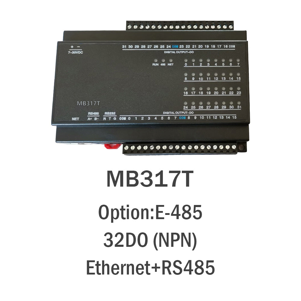 MB317T 32DO(NPN) 32-Channel Digital Output Transistor Output Modbus Controller