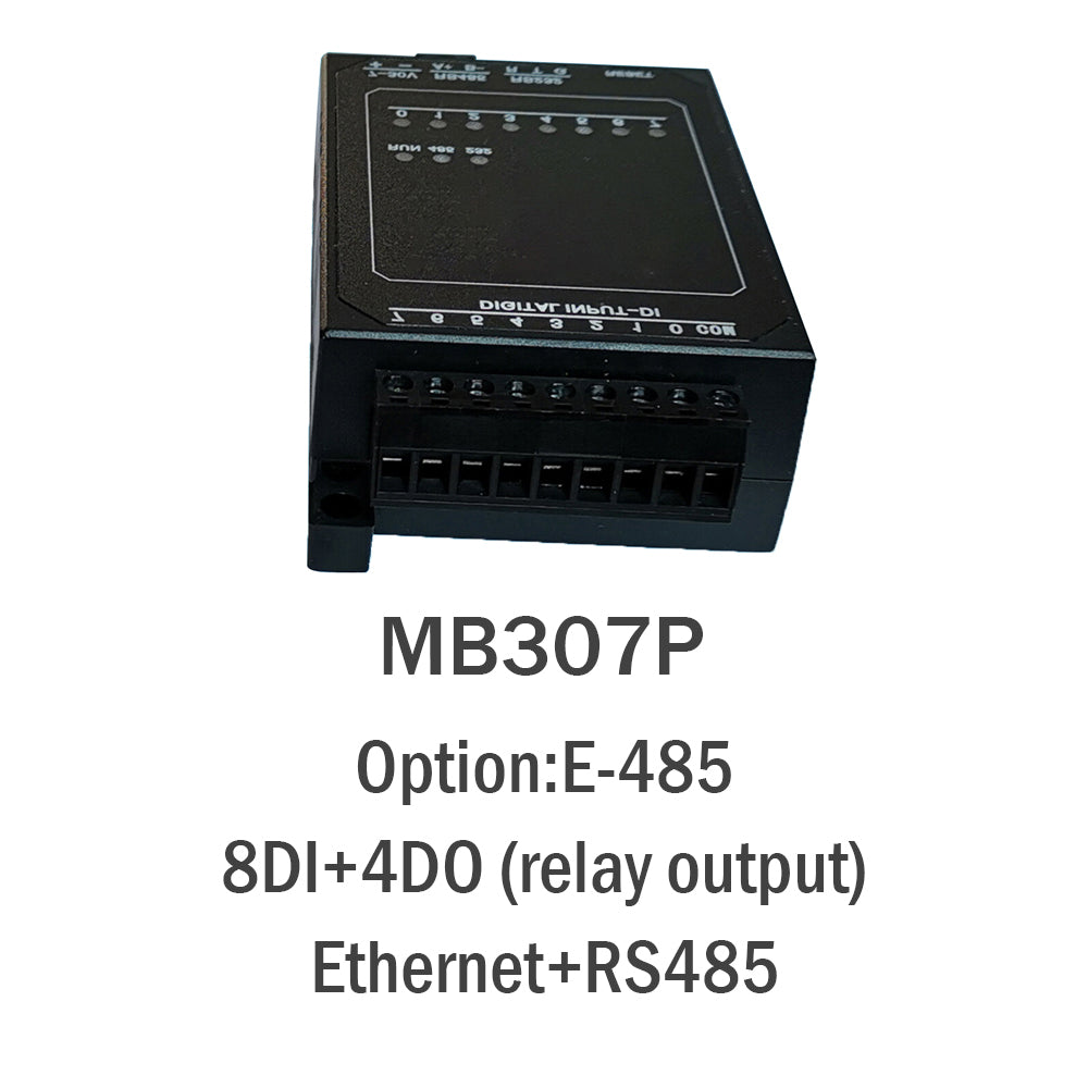 MB307P 8DI+4DO RS485 RS232 Ethernet Modbus Rtu Tcp Io Acquisition Module