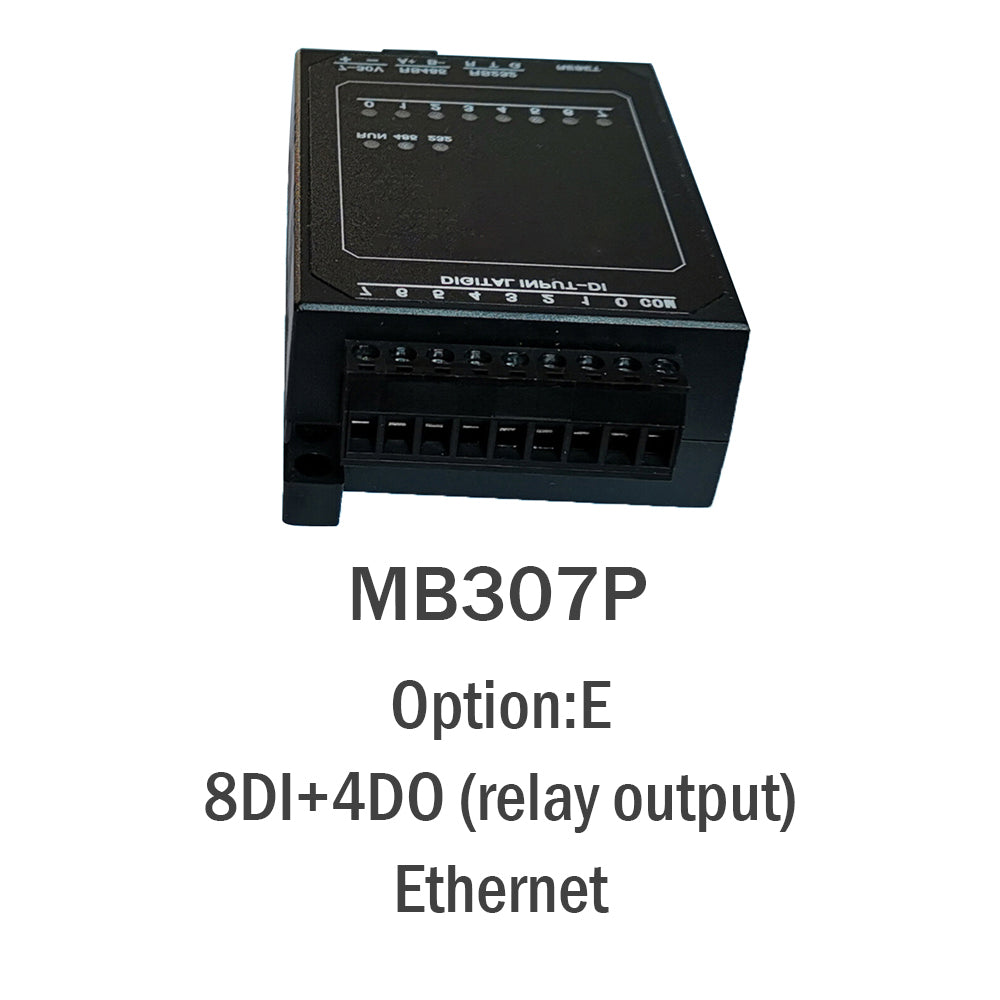 MB307P 8DI+4DO RS485 RS232 Ethernet Modbus Rtu Tcp Io Acquisition Module