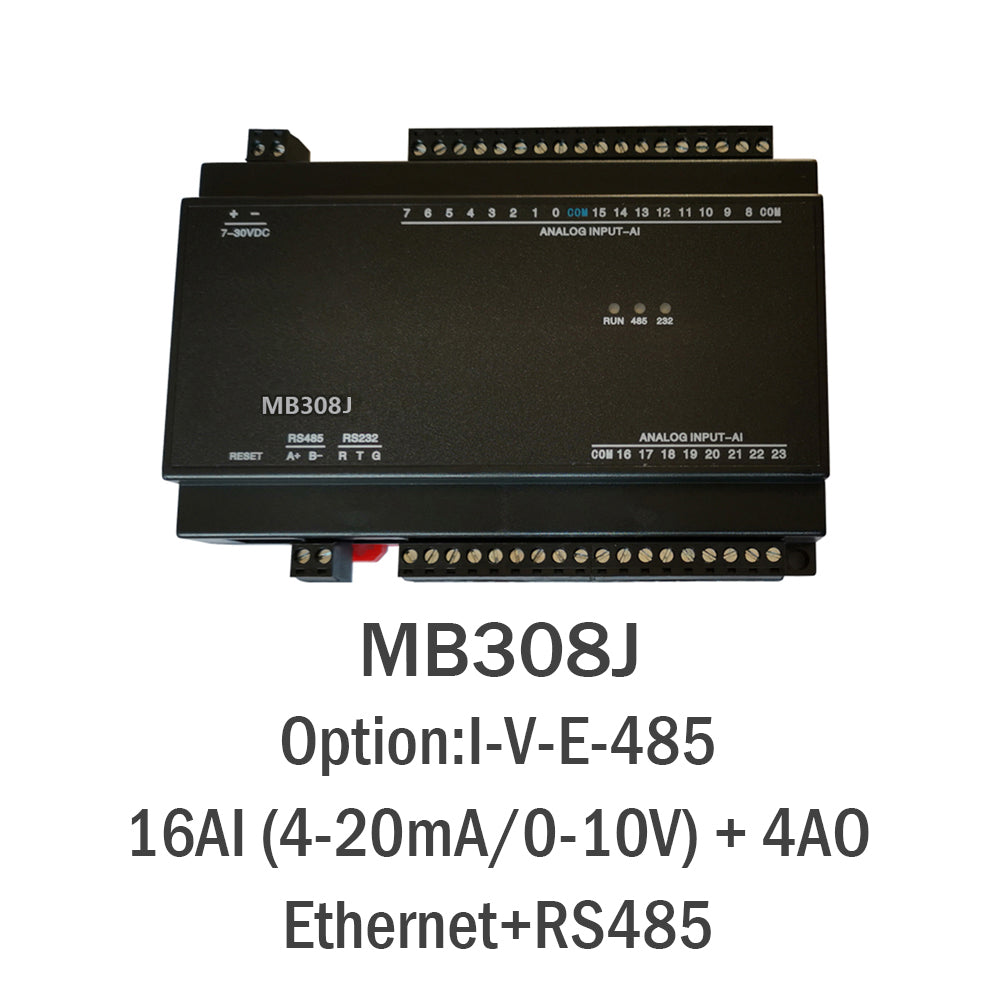 MB308J 16AI+4Ao Modbus Acquisition Module with 32-bit ATMEL ARM