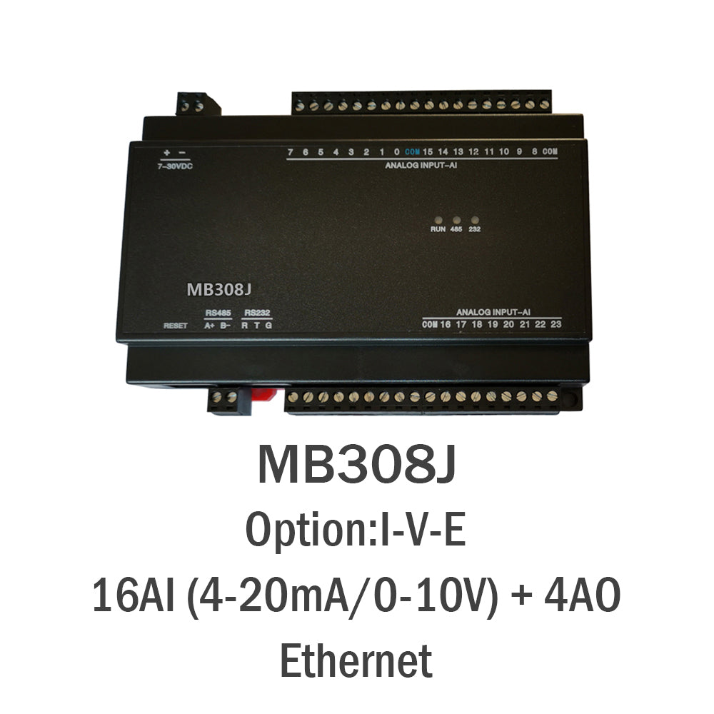 MB308J 16AI+4Ao Modbus Acquisition Module with 32-bit ATMEL ARM