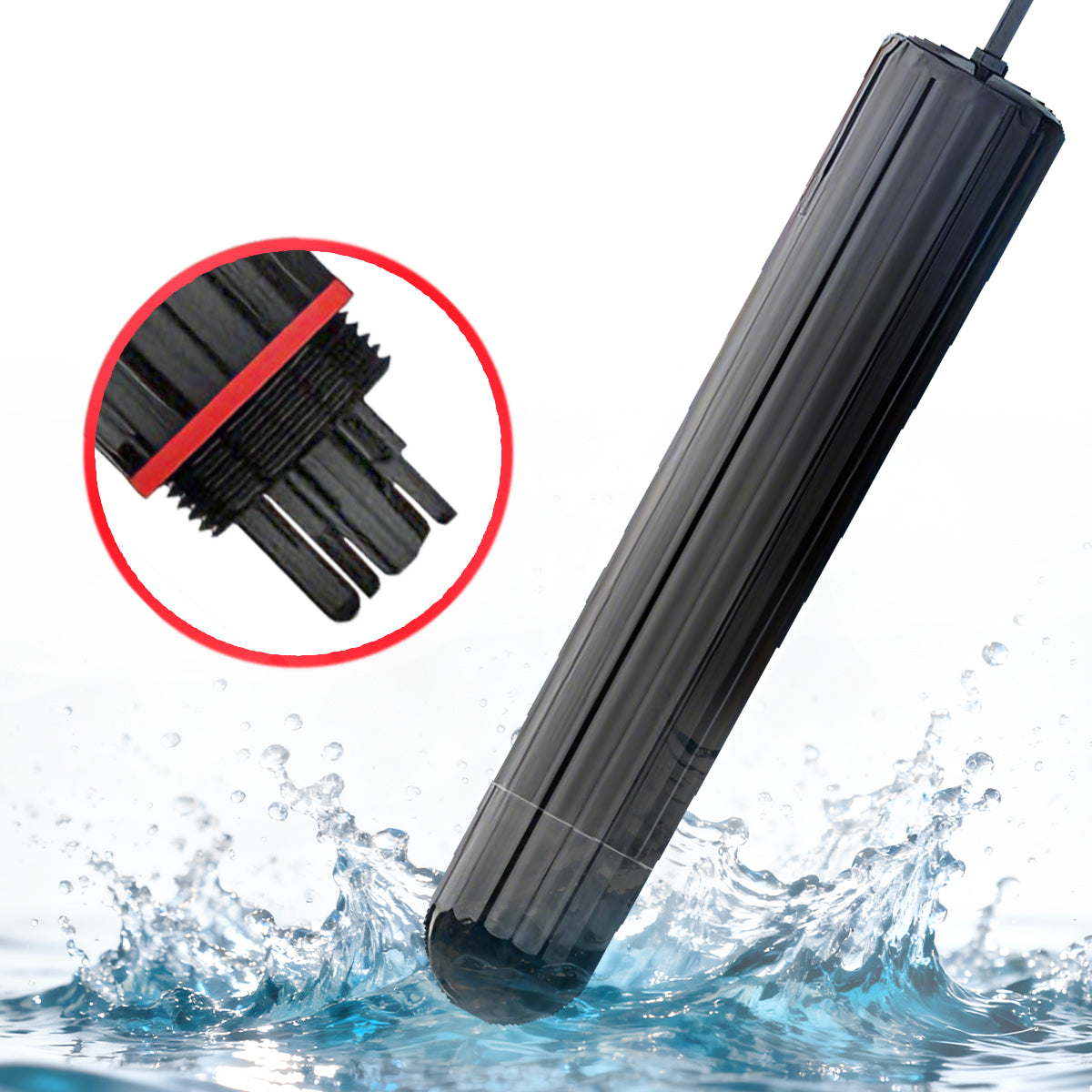 8-in-1 Water Quality Sensor - PH/EC/TDS/Temp/ORP/Salinity/Specific Gravity Tester with RS485 Output