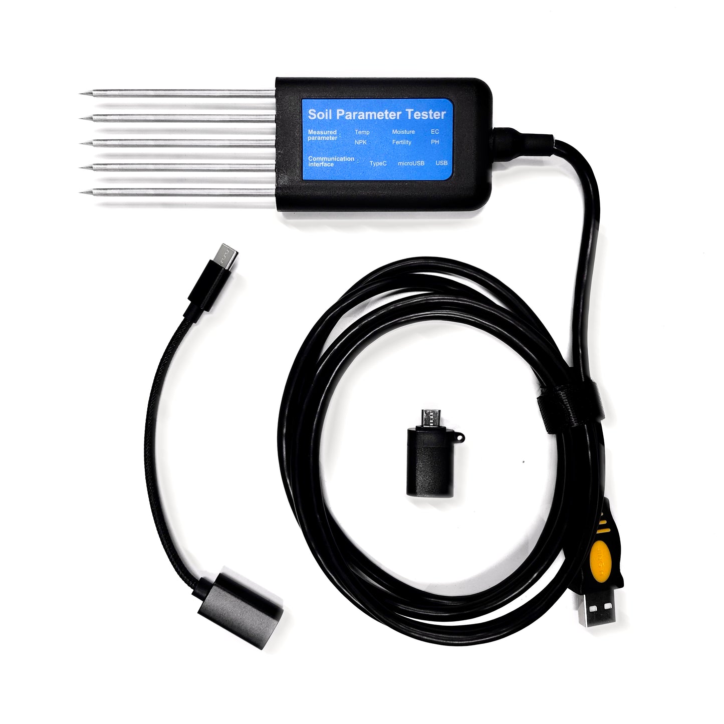 USB Soil Integrated Transmitter Temperature Humidity EC NPK PH SoilSensor For Agriculture Soil Test Sensor Soil Detector