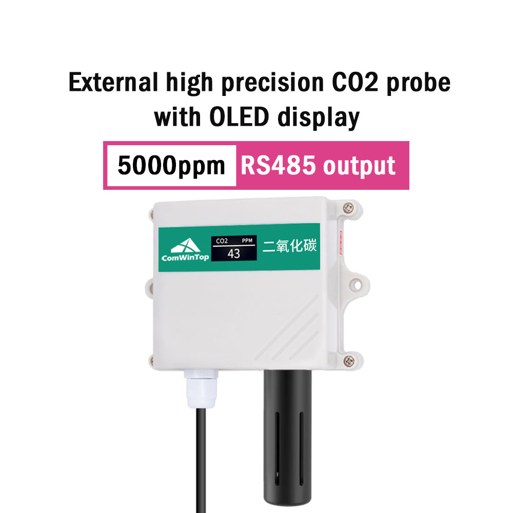 Carbon Dioxide Sensor Agricultural Greenhouse High-Precision Industrial RS485 CO2 Transmitter