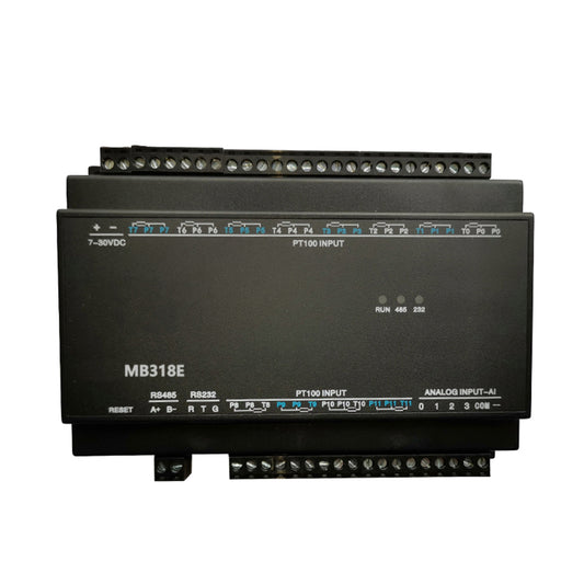 MB318E 12PT+4AI RS485 RS232 Ethernet Modbus Rtu Tcp Io Acquisition Module