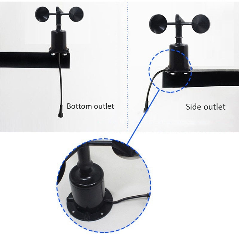 0-70m/s Polycarbonate Body Wind Speed Sensor 4-20MA 0-5V 0-10V RS485 Pulse Output Wind Speed Transmitter Anemometer
